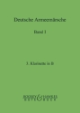 Deutsche Armeem�rsche Band 1 f�r Blasorchester Klarinette 3 in B