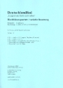 Deutschlandlied f�r 4 Blechbl�ser (Ensemble) Partitur und Stimmen