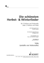 Die sch�nsten Herbst- und Winterlieder f�r 2 Violinen und Violoncello (Viola) Einzelstimme - Viola