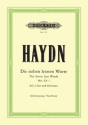 Die sieben letzten Worte Hob. XX:2 f�r Soli, gem Chor und Orchester Klavierauszug (dt)