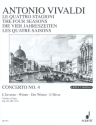 Die vier Jahreszeiten op. 8/4 RV 297 / PV 442 f�r Violine, Streicher und Basso continuo Klavierauszug mit Solostimme