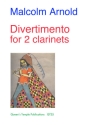 Divertimento for 2 clarinets score