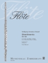 Divertimento KV136 f�r 3 Fl�ten und Altfl�te in G (Fl�te) Partitur und Stimmen