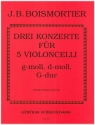 Drei Konzerte f�r 5 Violoncelli Stimmen