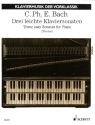 Drei leichte Klaviersonaten f�r Klavier