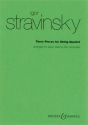 Drei St�cke f�r Streichquartett f�r Klavier 4-h�ndig