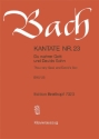 Du wahrer Gott und Davids Sohn Kantate Nr.23 BWV23 Klavierauszug (dt/en)
