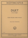 Duet G major for violin and viola parts