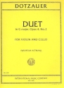 Duet G major op.4,2 for violin and cello ALTMANN, ED