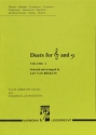 Duets for treble and bass clef vol.2 for flute (oboe ,violin) and cello (fag)