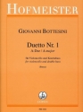 Duett A-Dur Nr.1 f�r Violoncello und Kontrabass Partitur und Stimmen