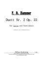 Duett Nr. 2 op. 22 f�r Cello und Kontrabass Stimmen