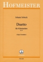 Duett op.8 f�r 2 Klarinetten Partitur und Stimmen