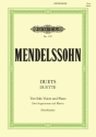 Duette f�r 2 Singstimmen und Klavier (dt)