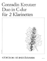 Duo C-Dur f�r 2 Klarinetten Stimmen