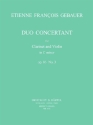 Duo concertant op.16,3 f�r Klarinette und Violine Spielpartitur