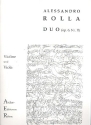 Duo op.6,2 f�r Violine und Viola Stimmen