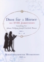 Duos f�r 2 H�rner des 18. Jahrhunderts Band 1 (Nr.1.38) f�r 2 H�rner Spielpartitur