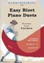 Easy Bizet Duets (+CD) for piano 4 hands score