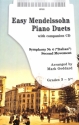 Easy Mendelssohn Duets (+CD) for piano 4 hands score