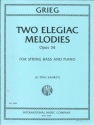 Edvard Grieg, Two Elegiac Melodies Opus 34 double bass and piano