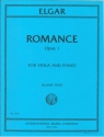 Edward Elgar, Romance Opus 1 Viola und Klavier Buch + Einzelstimme(n)