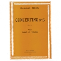 EG09025  A.Heck, Concertino n.5 op.42 en Sol majeur violon et piano