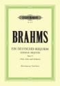 Ein deutsches Requiem op.45 f�r Soli, Chor und Orchester Klavierauszug