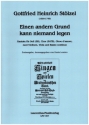 Einen andern Grund kann niemand legen f�r Soli (SB), gem Chor, Oboe d'amore, 2 Violinen, Viola und Bc Partitur