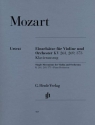 Einzels�tze f�r Violine und Orchester f�r Violine und Klavier