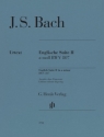 Englische Suite a-moll Nr. 2 BWV 807 f�r Klavier zu zwei H�nden Ausgabe ohne Fingersatz