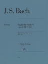 Englische Suite e-moll Nr. 5  BWV 810 f�r Klavier zu zwei H�nden Ausgabe mit Fingersatz