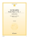 Et�de cis-Moll op.2,1 f�r Klavier