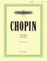 Et�den op.10, op.25 und 3 Et�den ohne opus f�r Klavier