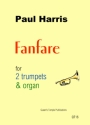 Fanfare for 2 trumpet and organ score and parts