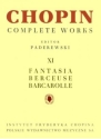 Fantasia Berceuse Barcarolle for piano Complete works vol.11