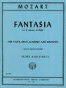 Fantasia f minor KV608 for flute, oboe, clarinet, bassoon