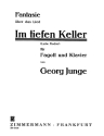 Fantasie �ber das Lied 'Im tiefen Keller' f�r Fagott und Klavier