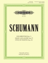 Fantasiest�cke, Adagio und Allegro, St�cke im Volkston f�r Violoncello und Klavier