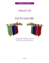 Festfanfare for 10 brass instruments and percussion score and parts