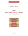 First Saxophone Quartet for soprano, alto, tenor and baritone saxophones SCORE+PARTS