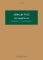 Five Bagatelles op. 23a HPS 1450 f�r Klarinette und Streichorchester Studienpartitur