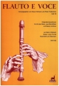 Flauto e voce Band 18 f�r Gesang (Alt/Bass), 2 Blockfl�ten und Bc Partitur und Instrumentalstimmen (Bc ausgesetzt)