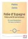 Folie d'espagne Folia und 8 Variationen f�r 2 Mandolinen
