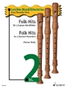 Folk-Hits Band 2 f�r 3 Sopran-Blockfl�ten Spielpartitur