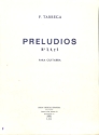Francisco Tarrega, Preludios Nos. 3, 4 & 5 Guitar GITARRE buch