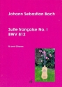 Franz�sische Suite Nr.1 BWV812 f�r 2 Gitarren Spielpartitur
