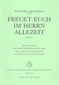 Freuet euch im Herrn allezeit f�r gem Chor, 2 Violinen und Bc Partitur