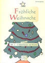 Fr�hliche Weihnacht f�r 1-2 Klarinetten (tiefes Register) und Klavier (mit Texten und Akkorden) Klavierpartitur mit Duett-Einleger