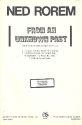 From an unknown Past for mixed chorus a cappella score